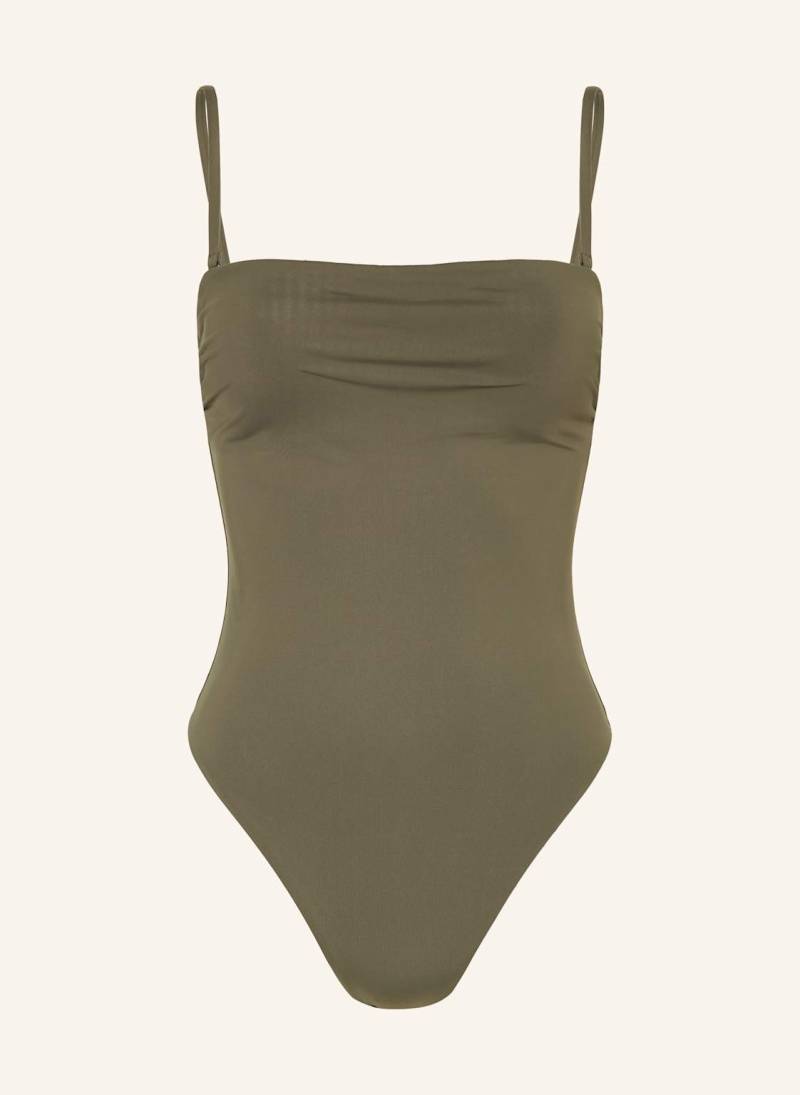 Calvin Klein Bandeau-Badeanzug Ck Essentials gruen von Calvin Klein