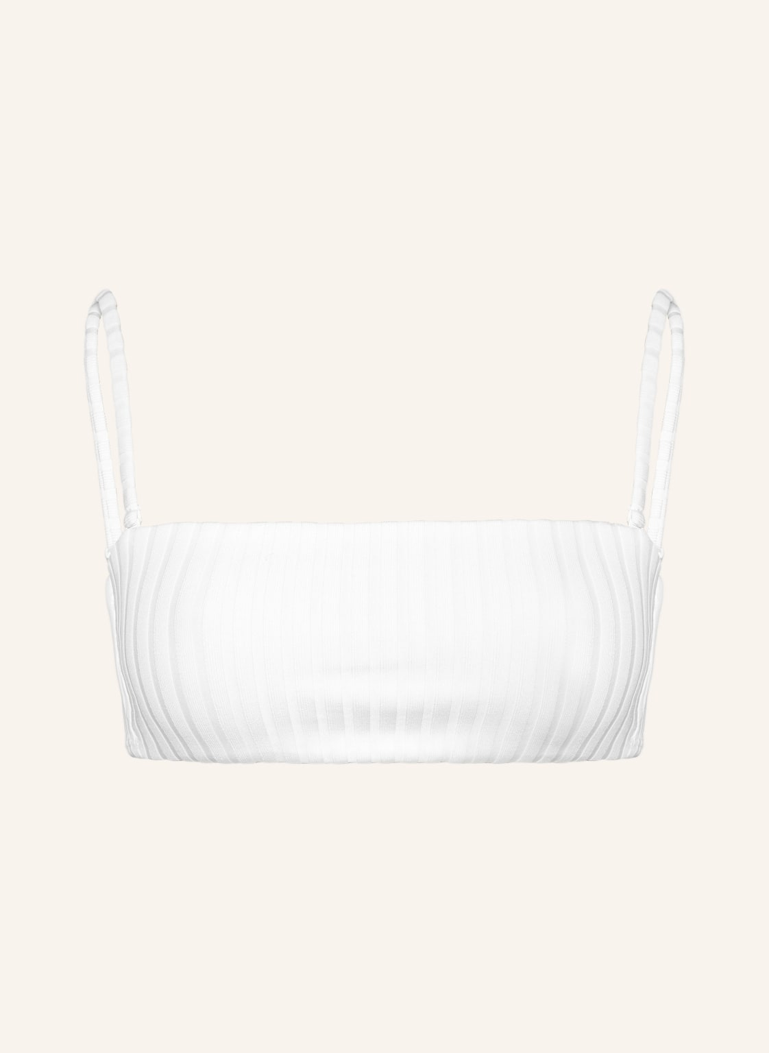 Calvin Klein Bandeau-Bikini-Top Archive Rib weiss von Calvin Klein