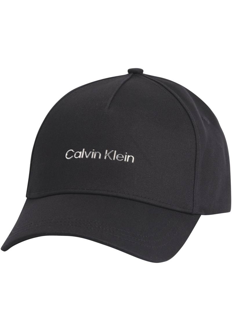 Calvin Klein Baseball Cap, mit Metall-Schriftzug von Calvin Klein