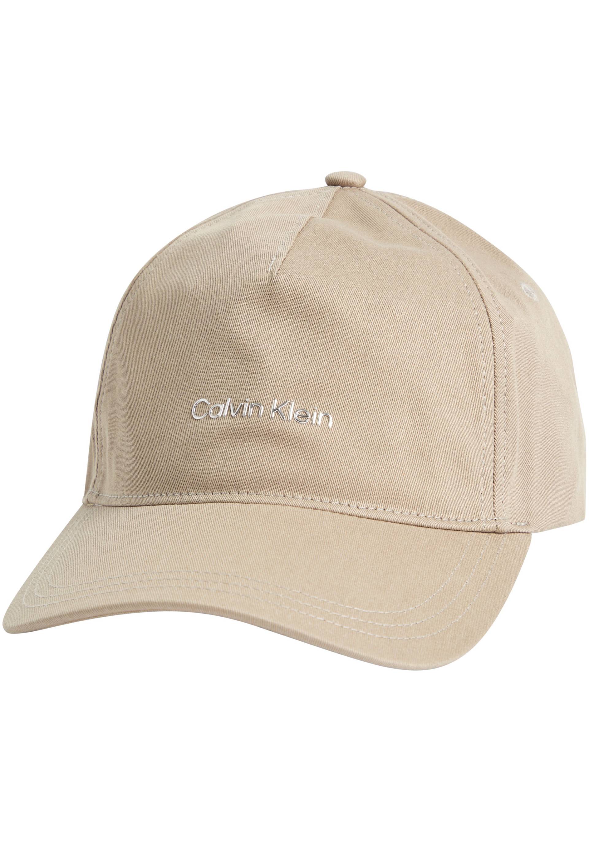 Calvin Klein Baseball Cap, mit Metall-Schriftzug von Calvin Klein