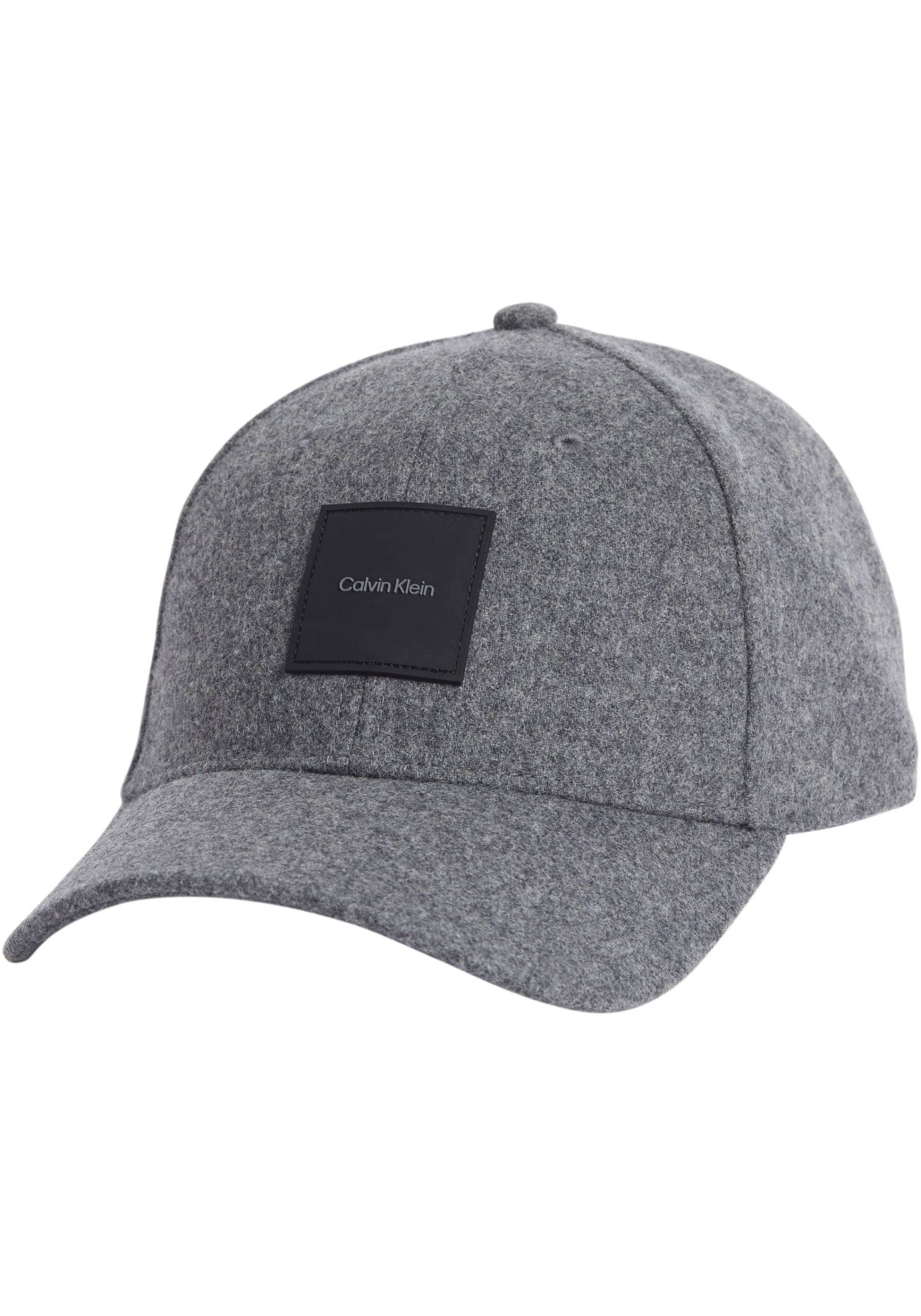 Calvin Klein Baseball Cap »WOOL BB CAP«, mit Logopatch aus Leder von Calvin Klein