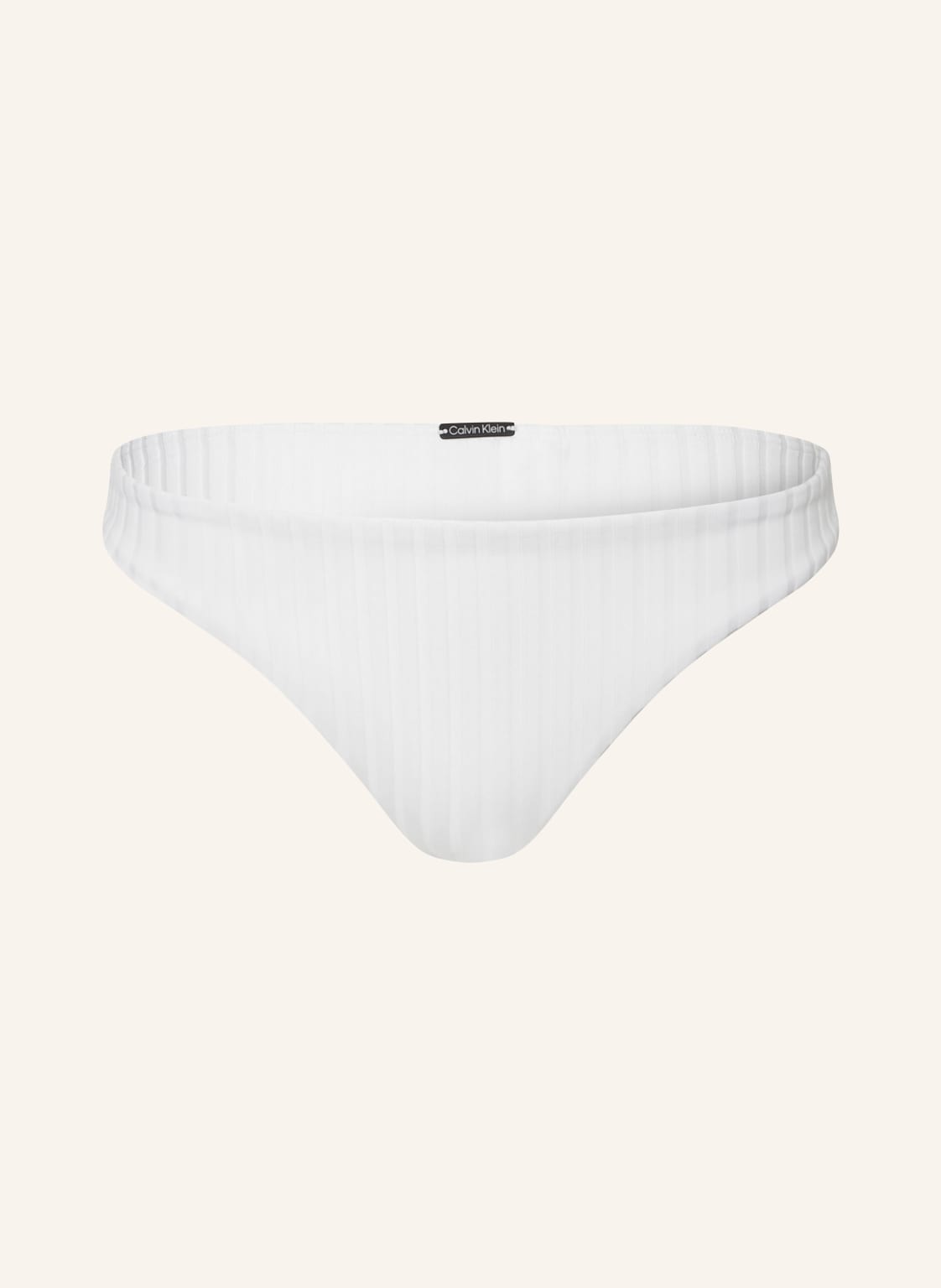 Calvin Klein Basic-Bikini-Hose Archive Rib weiss von Calvin Klein