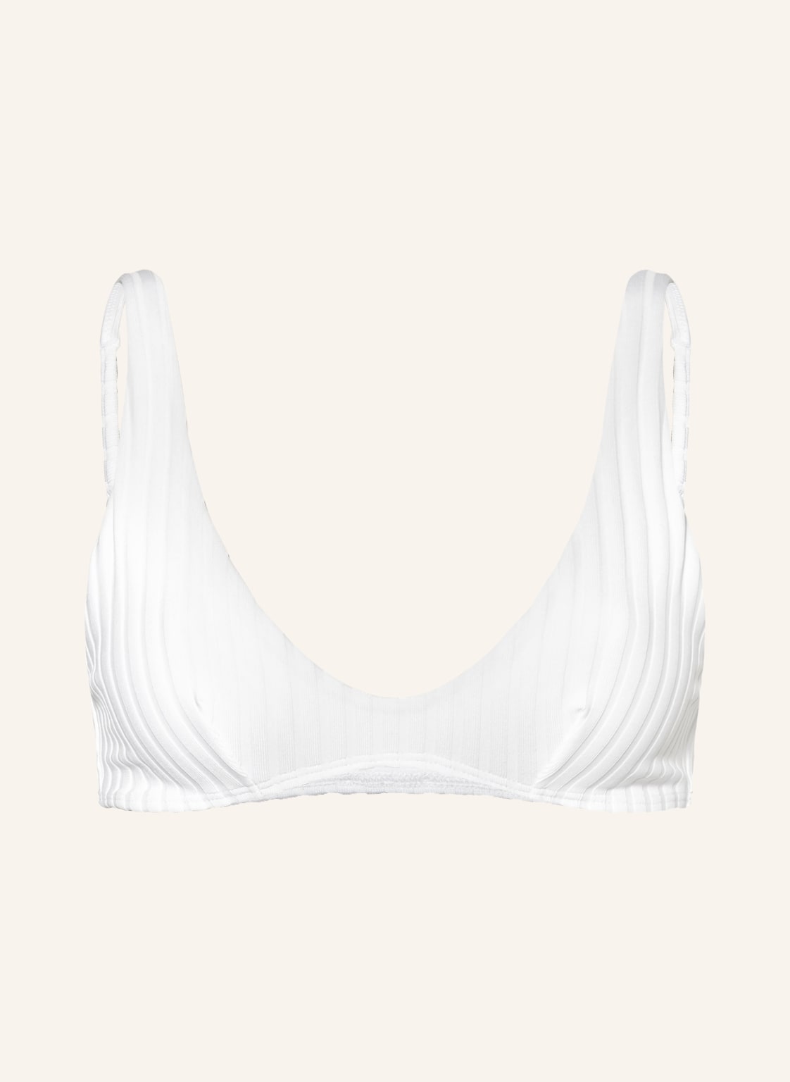 Calvin Klein Bralette-Bikini-Top Archive Rib weiss von Calvin Klein