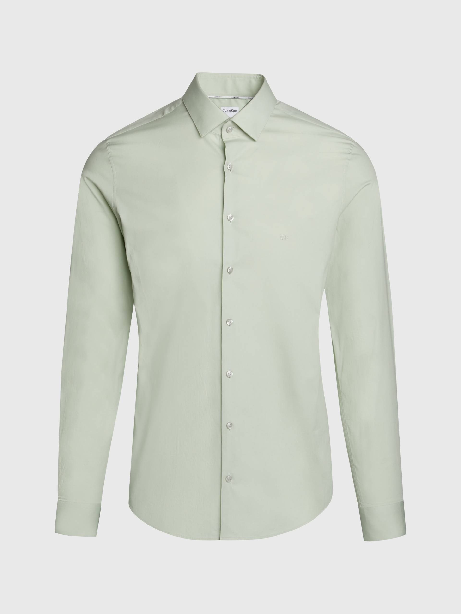 Calvin Klein Businesshemd »POPLIN STRETCH SLIM SHIRT«, mit Kentkragen von Calvin Klein