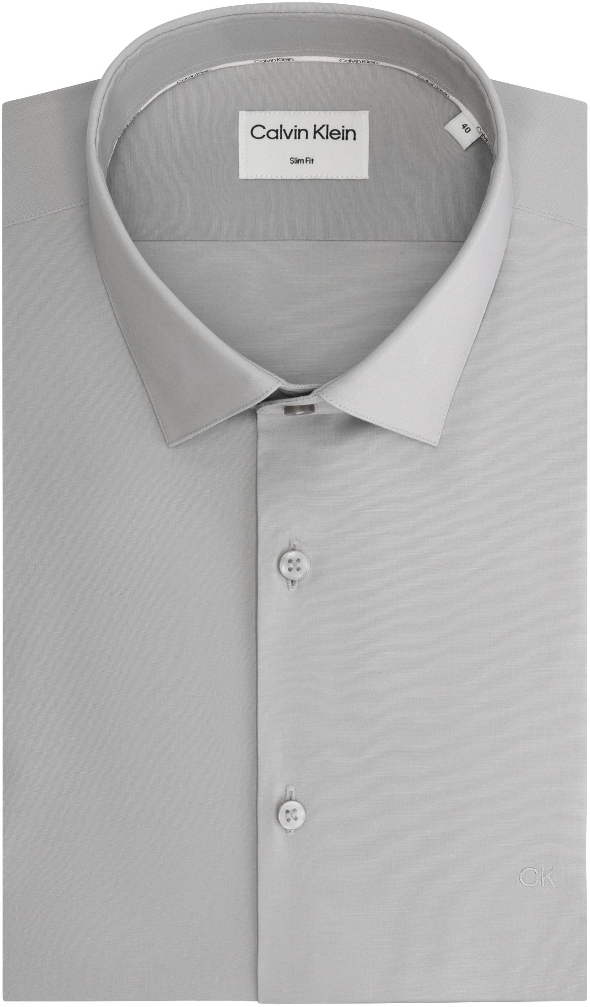 Calvin Klein Businesshemd »POPLIN STRETCH SLIM SHIRT«, mit Kentkragen von Calvin Klein