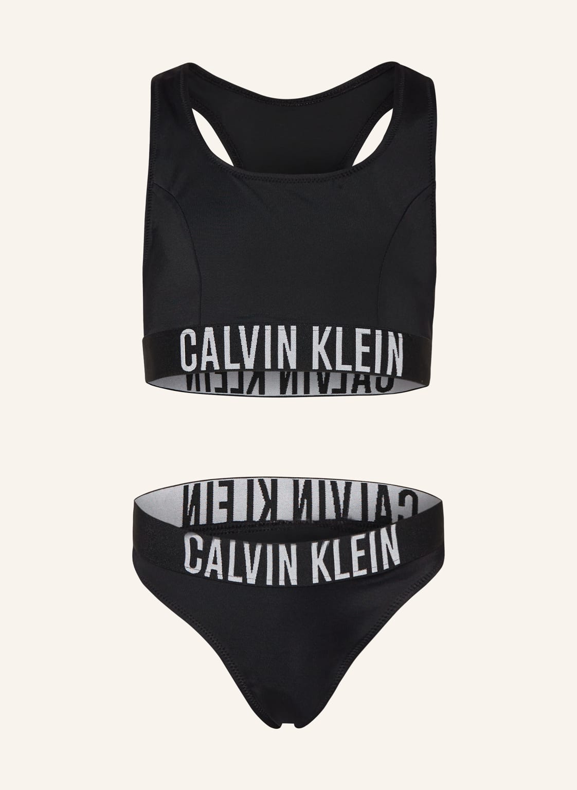 Calvin Klein Bustier-Bikini schwarz von Calvin Klein