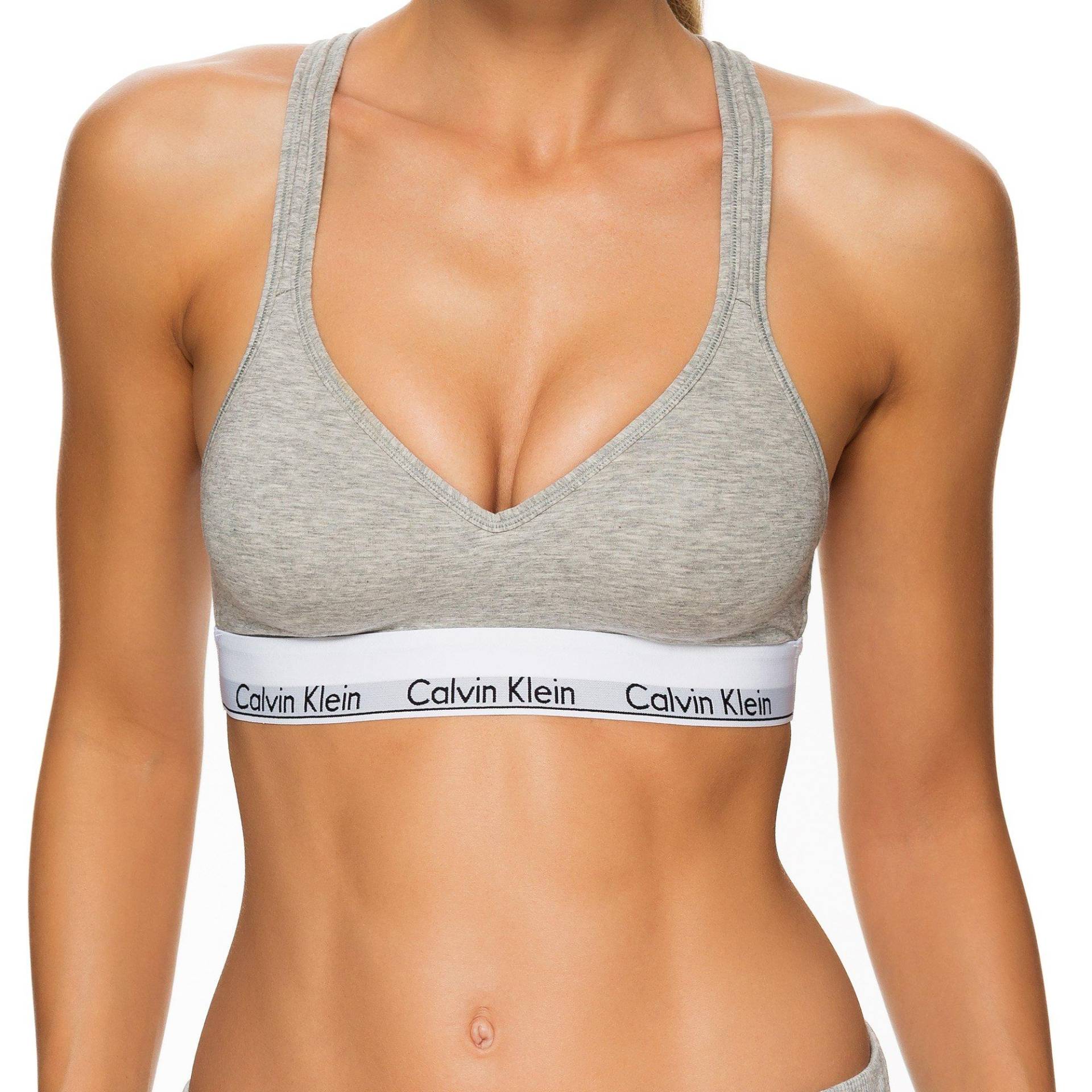 Bustier Mit Träger Damen Grau S von Calvin Klein