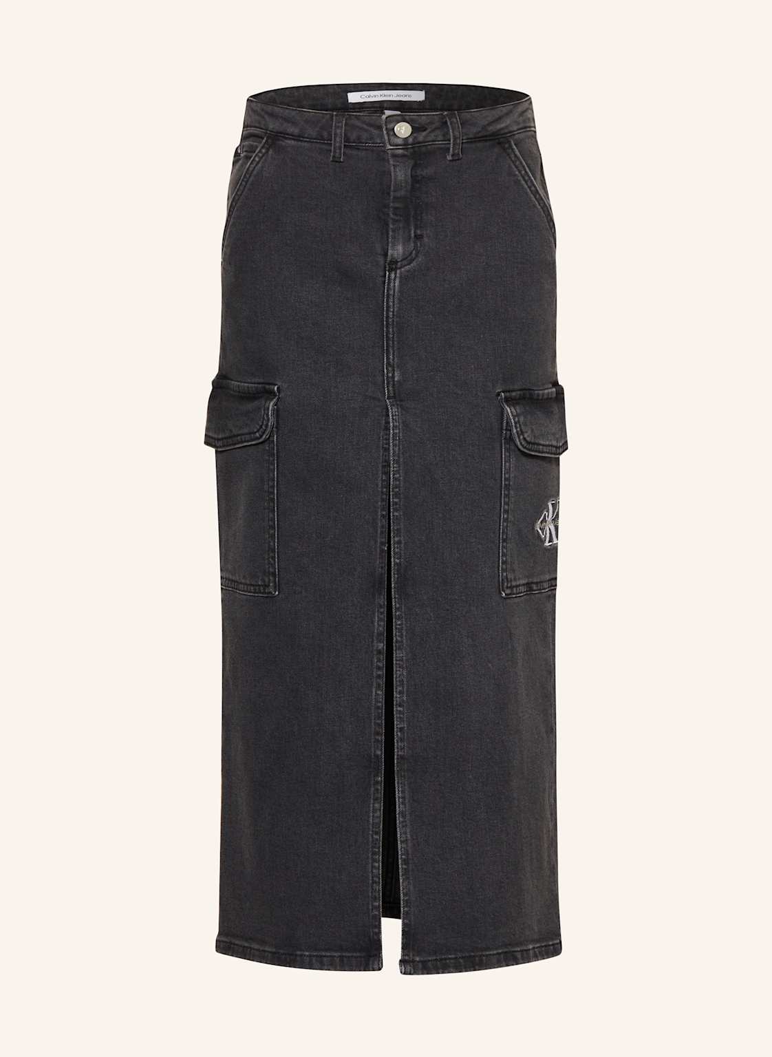 Calvin Klein Cargo-Jeansrock grau Calvin Klein Cargo-Jeansrock grau von Calvin Klein