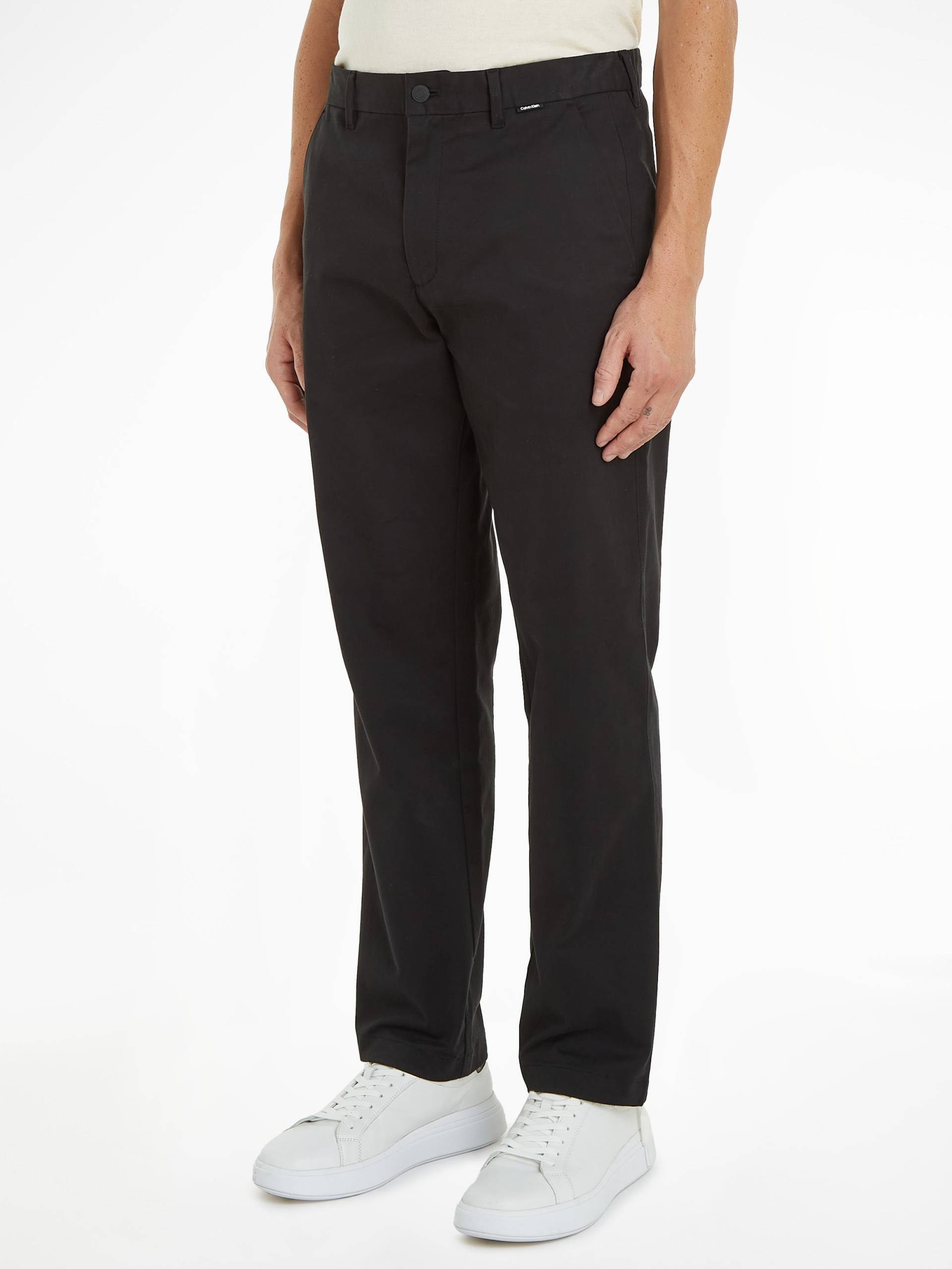 Calvin Klein Chinohose »MODERN TWILL REGULAR STRAIGHT«, mit Logoprägung Calvin Klein Chinohose »MODERN TWILL REGULAR STRAIGHT«, mit Logoprägung von Calvin Klein