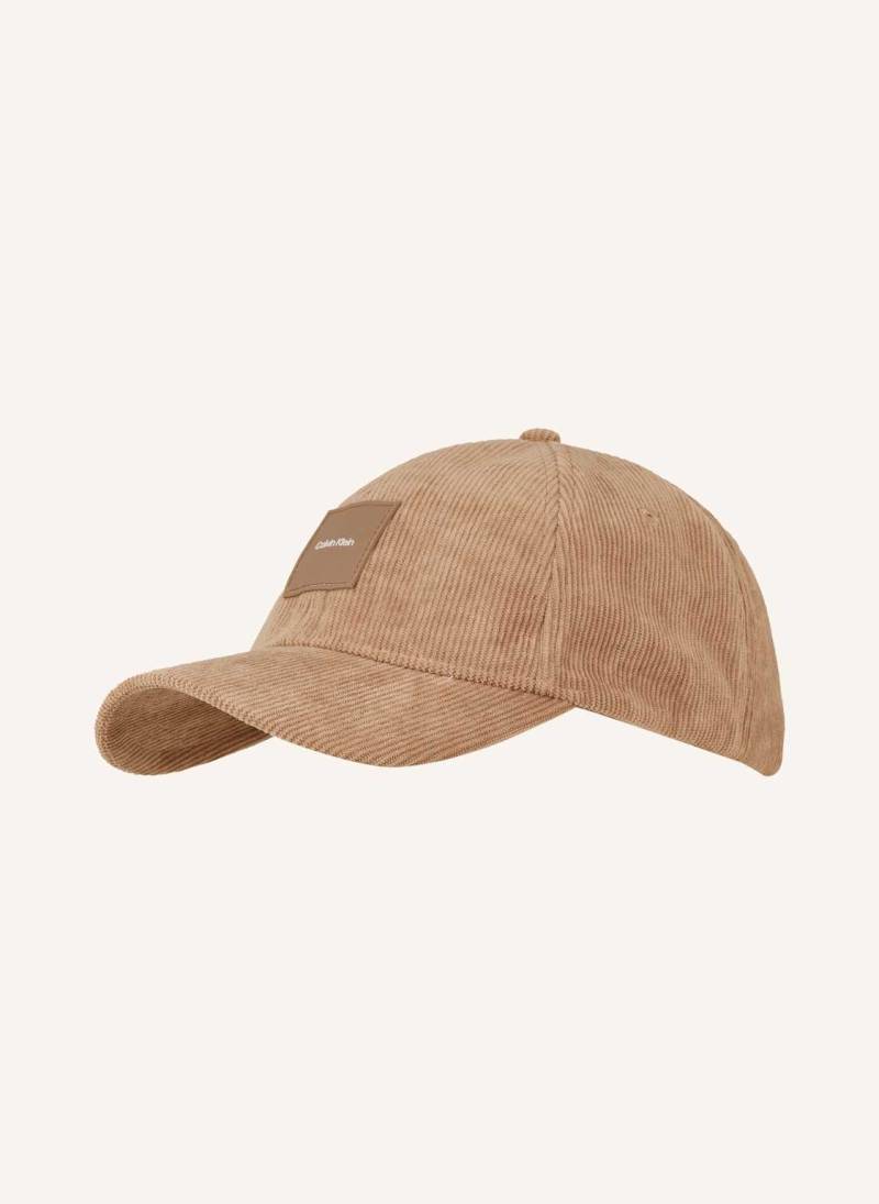 Calvin Klein Cord-Cap braun von Calvin Klein