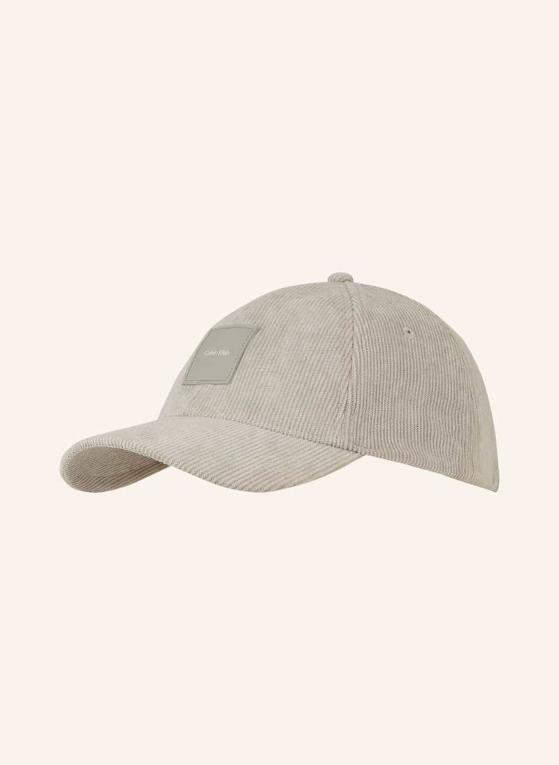 Calvin Klein Cord-Cap grau von Calvin Klein