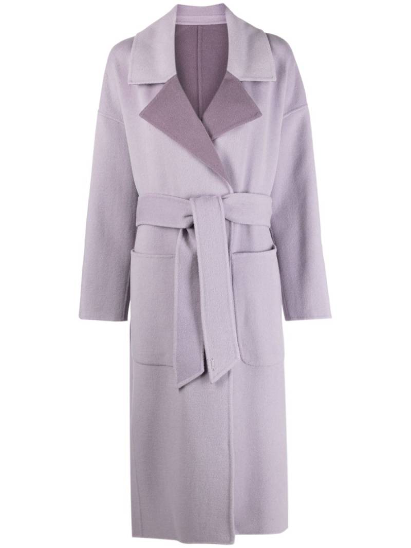 Calvin Klein Df wool reversible wrap-coat - Purple von Calvin Klein