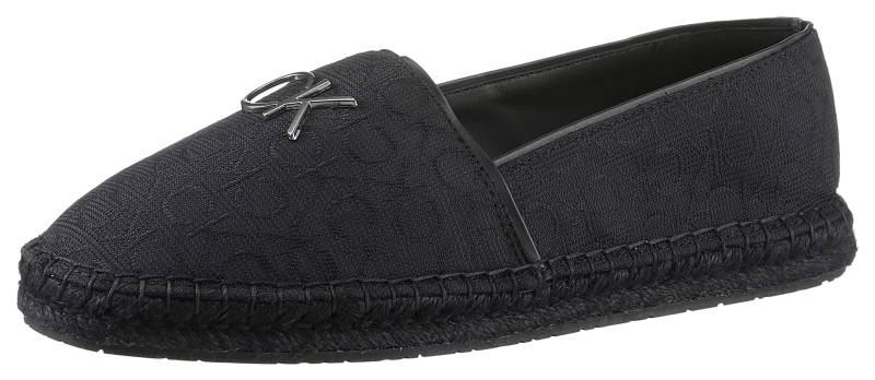 Calvin Klein Espadrille »ELDA 9T *I«, mit CK Metallelement, schmale Form von Calvin Klein