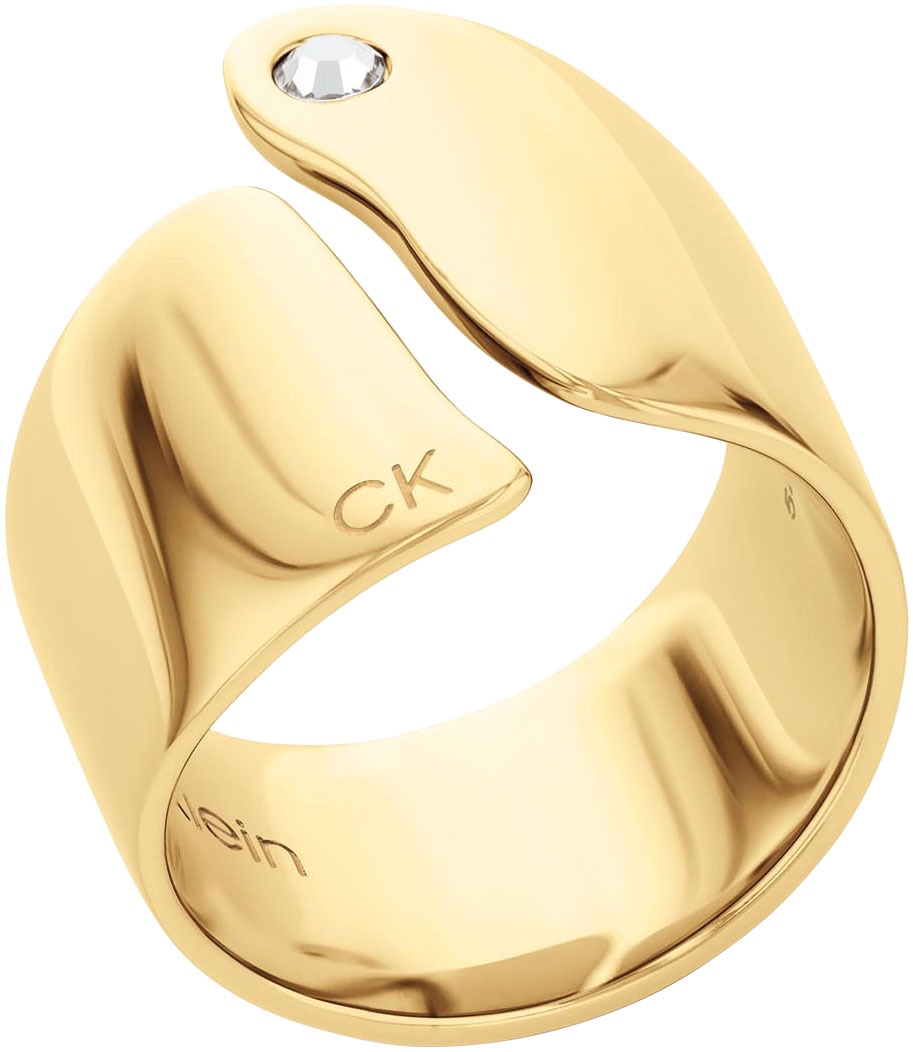 Calvin Klein Fingerring »CK CHERISHED, 35000663C,D, 35000664C,D«, mit Glasstein von Calvin Klein