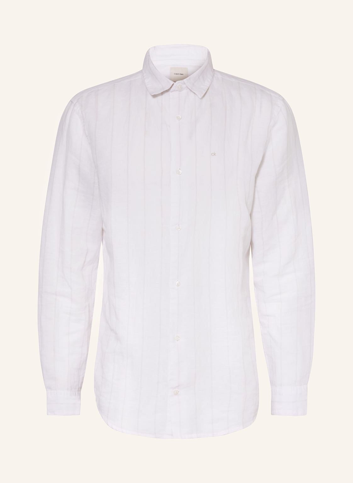 Calvin Klein Hemd Regular Fit Mit Leinen weiss Calvin Klein Hemd Regular Fit Mit Leinen weiss von Calvin Klein