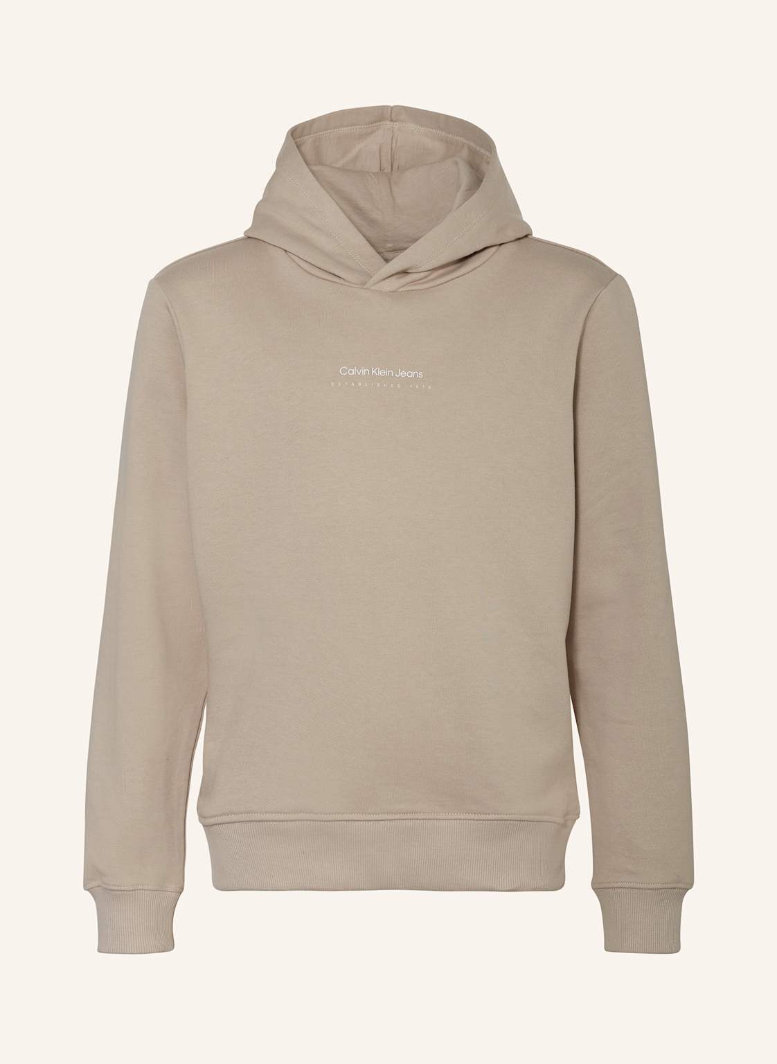 Calvin Klein Hoodie Shifted Backprint beige von Calvin Klein