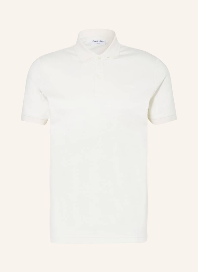 Calvin Klein Jersey-Poloshirt Slim Fit weiss von Calvin Klein