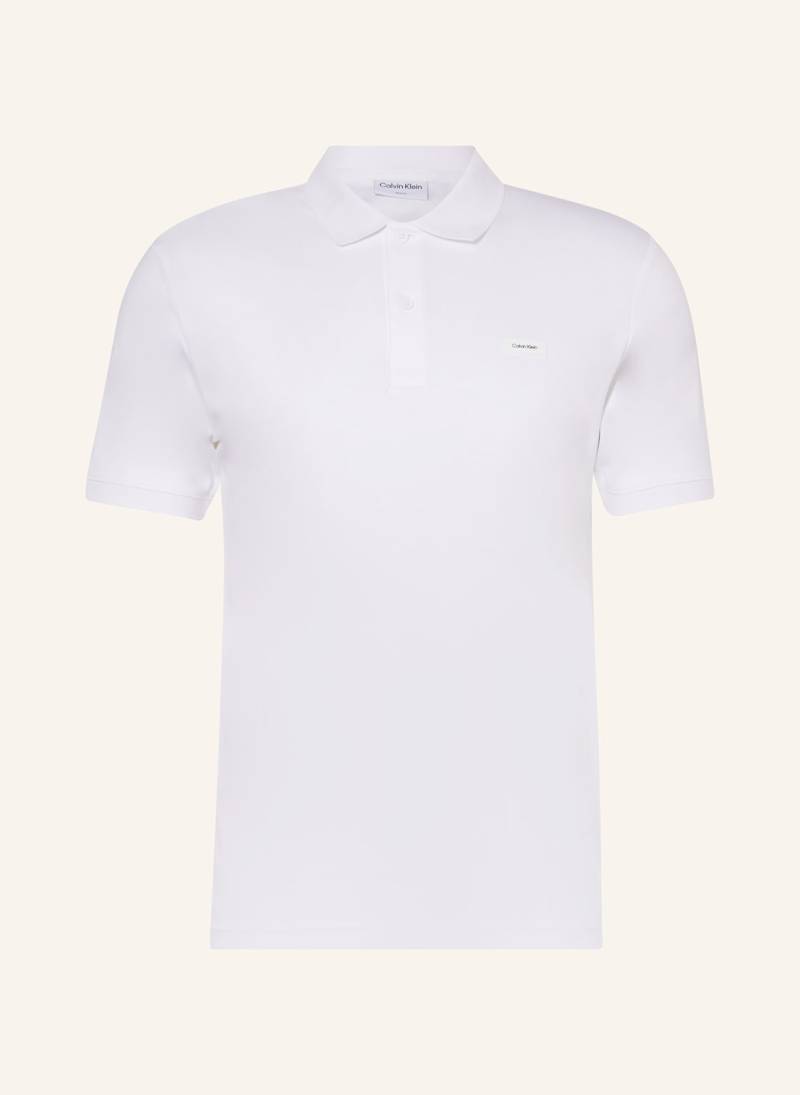 Calvin Klein Jersey-Poloshirt Slim Fit weiss von Calvin Klein