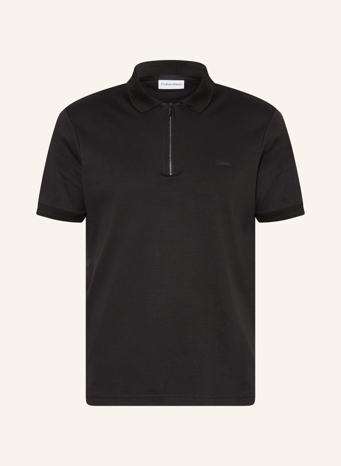 Calvin Klein Jersey-Poloshirt schwarz von Calvin Klein