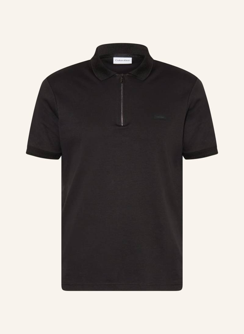 Calvin Klein Jersey-Poloshirt schwarz von Calvin Klein