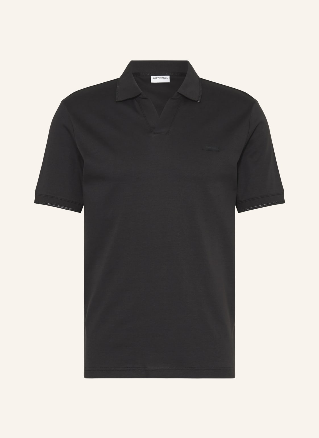 Calvin Klein Jersey-Poloshirt schwarz von Calvin Klein