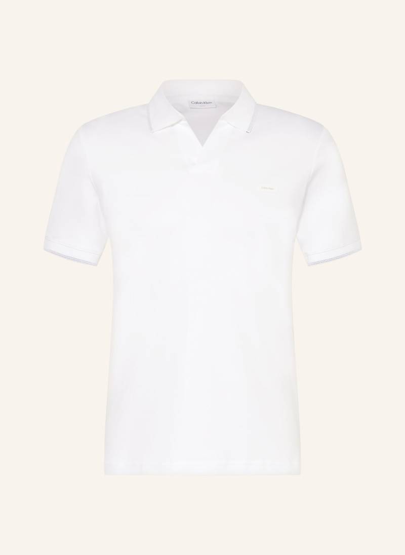 Calvin Klein Jersey-Poloshirt weiss von Calvin Klein