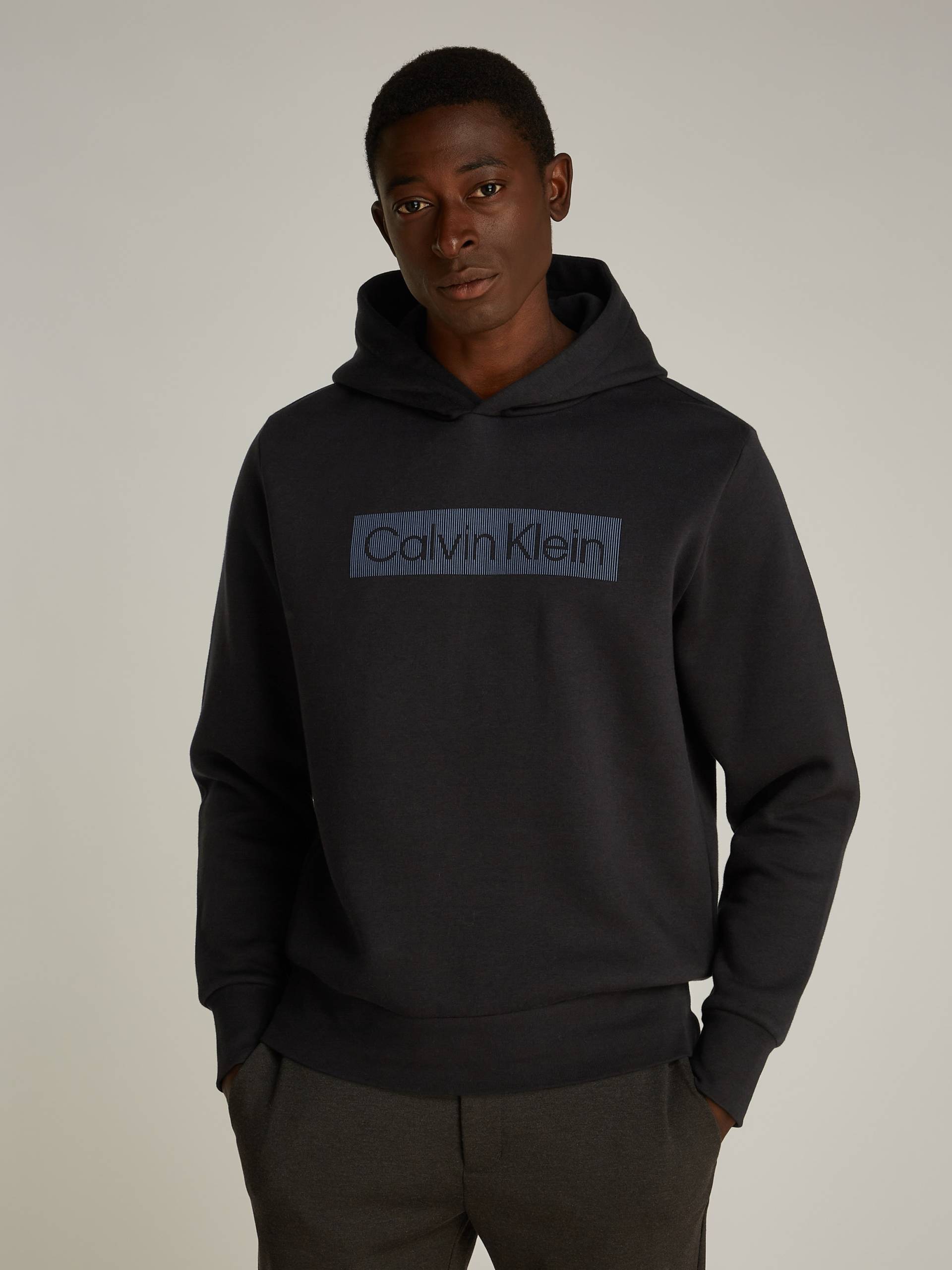 Calvin Klein Kapuzensweatshirt »BOX STRIPED LOGO HOODIE«, mit Logoschriftzug von Calvin Klein