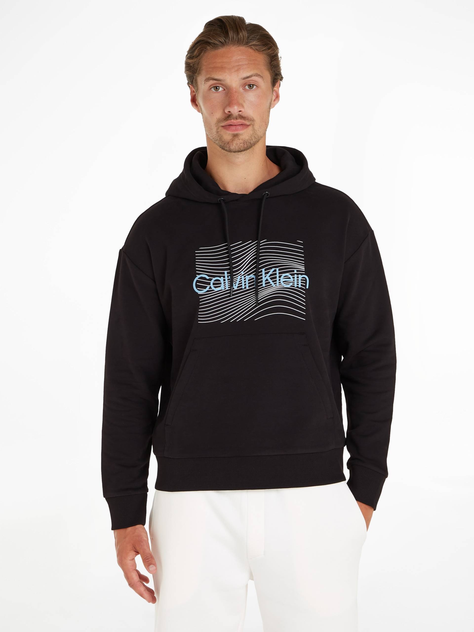 Calvin Klein Kapuzensweatshirt »WAVE LINES HERO LOGO HOODIE«, mit Markenlabel von Calvin Klein