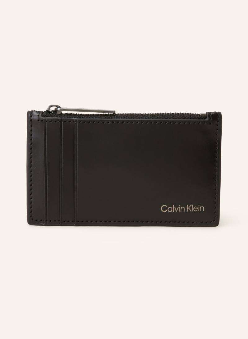 Calvin Klein Kartenetui Ck Smooth Mit Münzfach schwarz von Calvin Klein