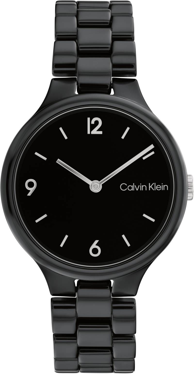 Calvin Klein Keramikuhr »Linked Ceramic, 25200078«, Quarzuhr, Armbanduhr, Damenuhr, Mineralglas von Calvin Klein