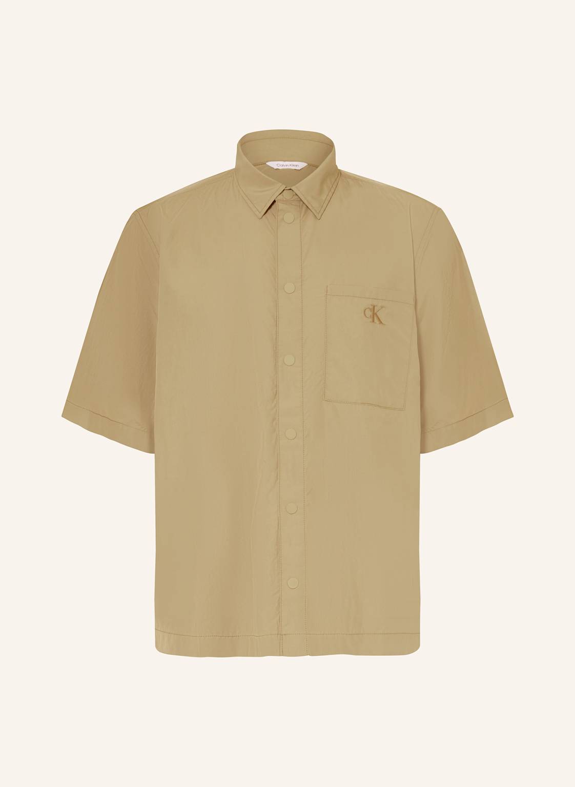 Calvin Klein Kurzarm-Hemd gruen Calvin Klein Kurzarm-Hemd gruen von Calvin Klein