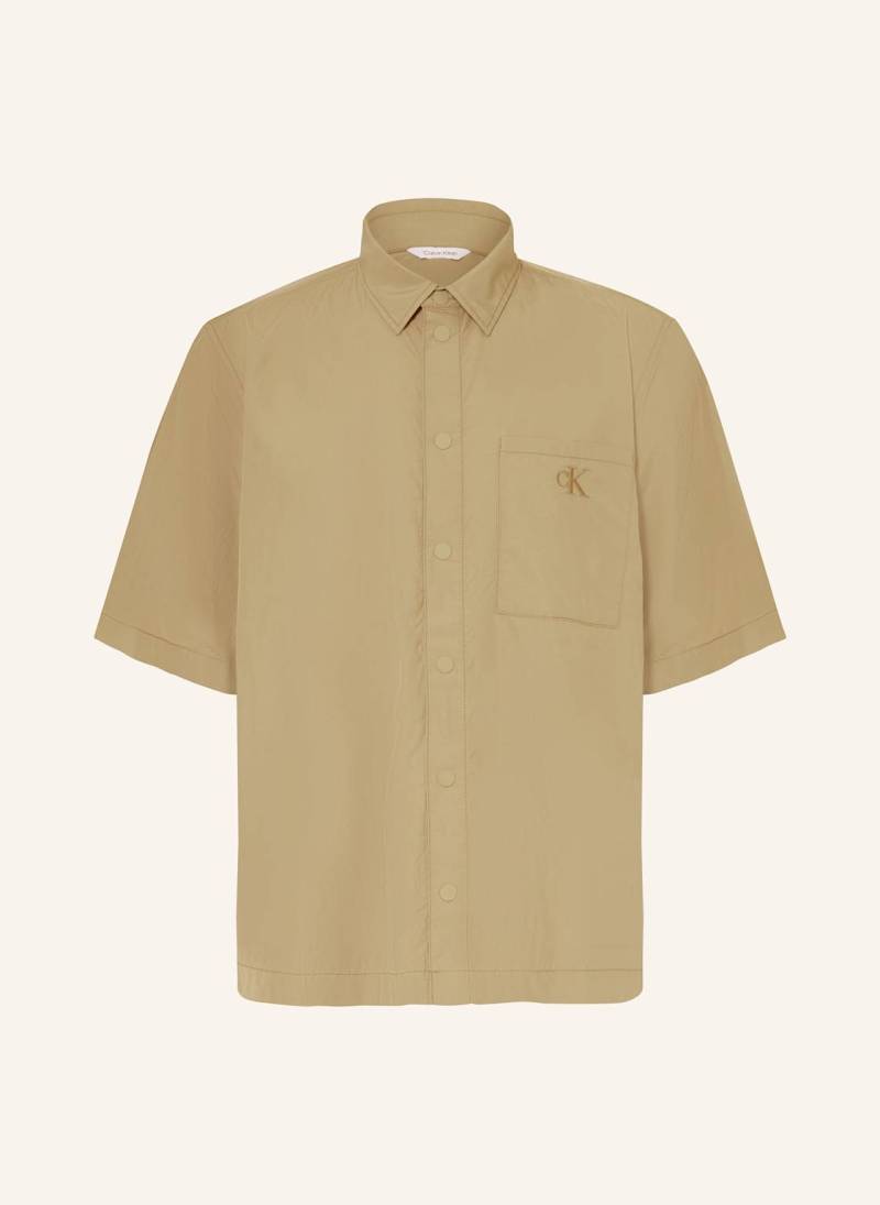 Calvin Klein Kurzarm-Hemd gruen Calvin Klein Kurzarm-Hemd gruen von Calvin Klein