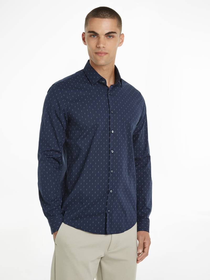 Calvin Klein Langarmhemd »POPLIN LEAF PRINT SLIM SHIRT« von Calvin Klein