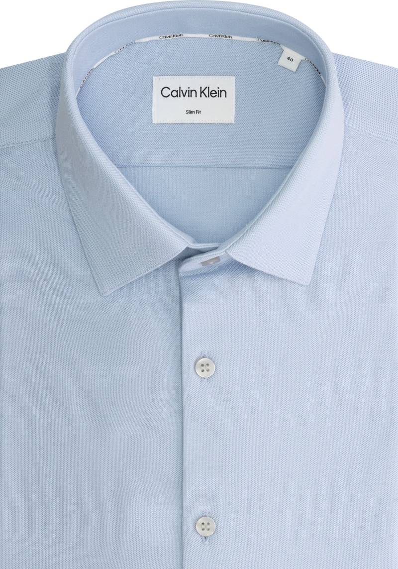 Calvin Klein Langarmhemd »STRETCH PIQUE SOLID SLIM SHIRT« von Calvin Klein