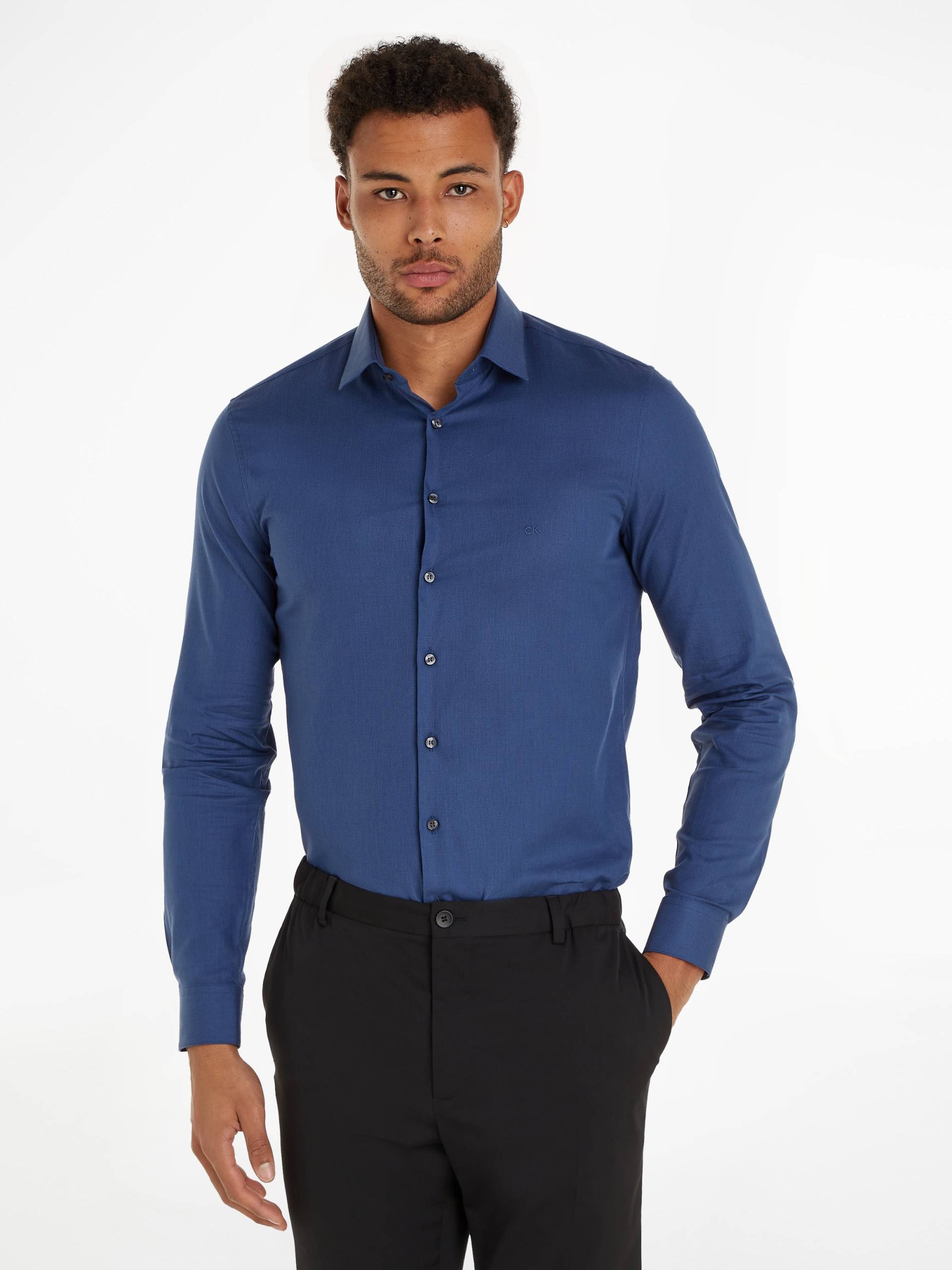 Calvin Klein Langarmhemd »TONAL STRUCTURE SLIM SHIRT« von Calvin Klein