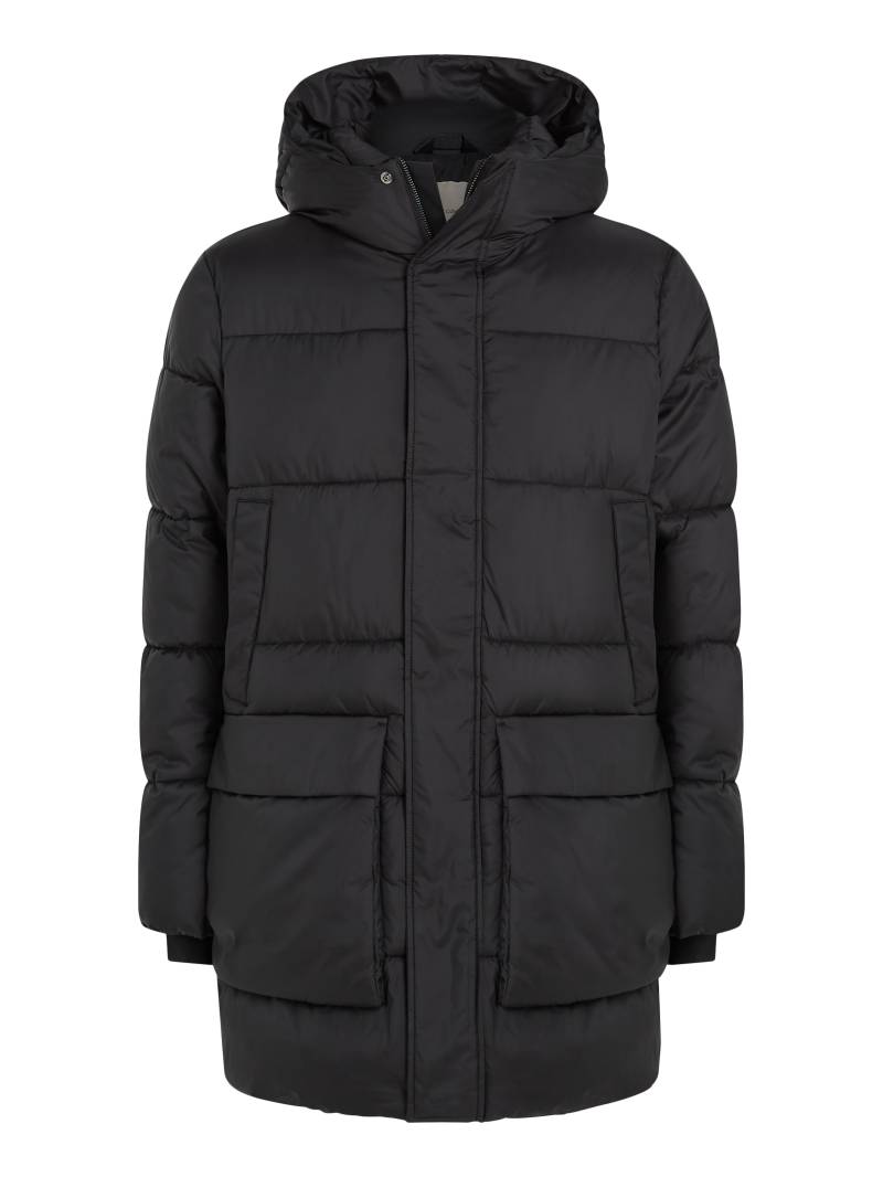 Calvin Klein Kurzmantel »LONG HOODED QUILT PUFFER MW«, mit Logopatch von Calvin Klein