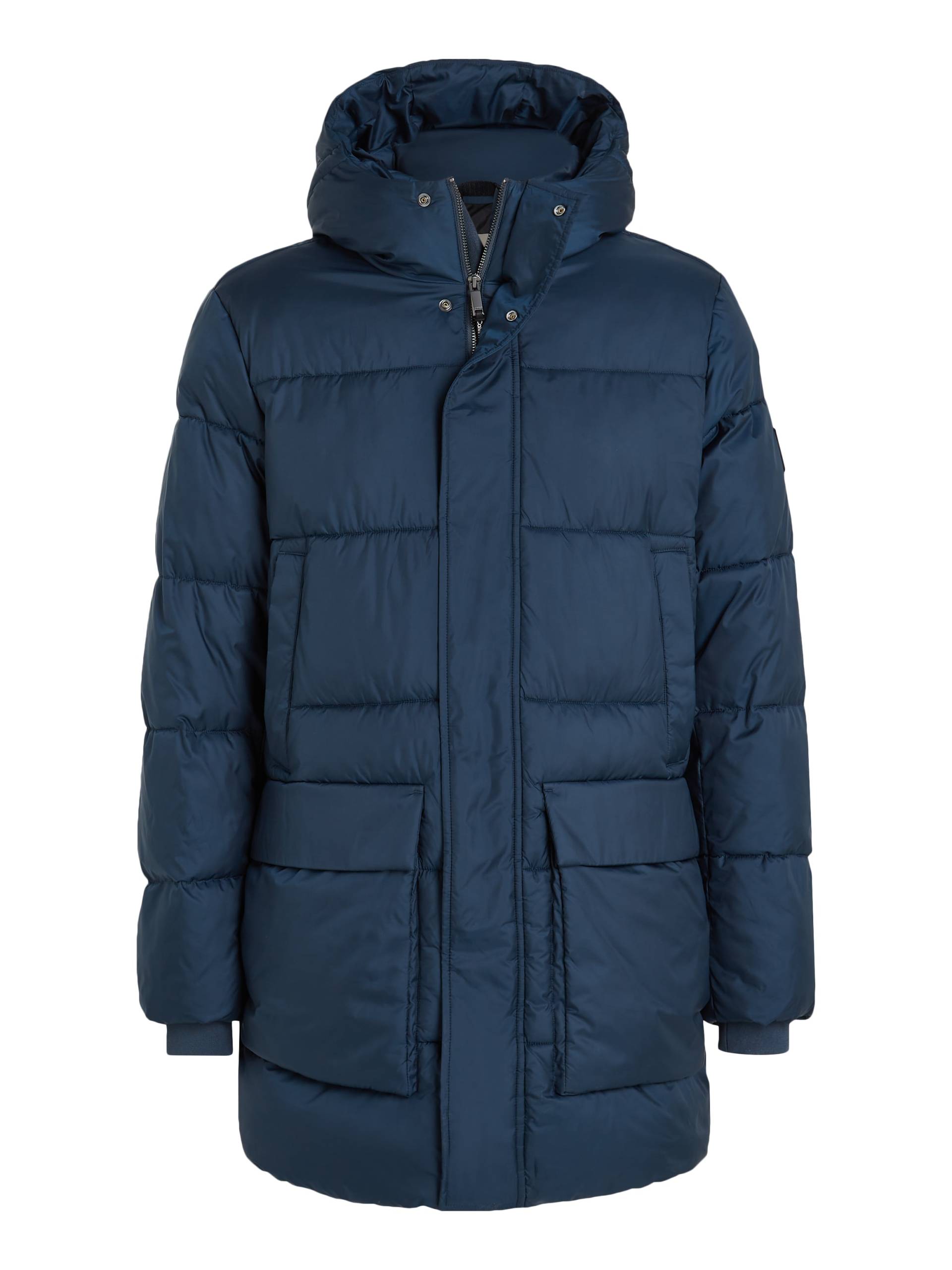 Calvin Klein Kurzmantel »LONG HOODED QUILT PUFFER MW«, mit Logopatch Calvin Klein Kurzmantel »LONG HOODED QUILT PUFFER MW«, mit Logopatch von Calvin Klein