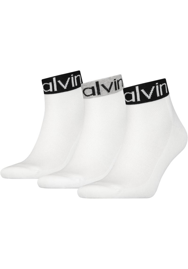 Calvin Klein Kurzsocken, (Packung, 3 Paar), mit markentypischem Logo von Calvin Klein