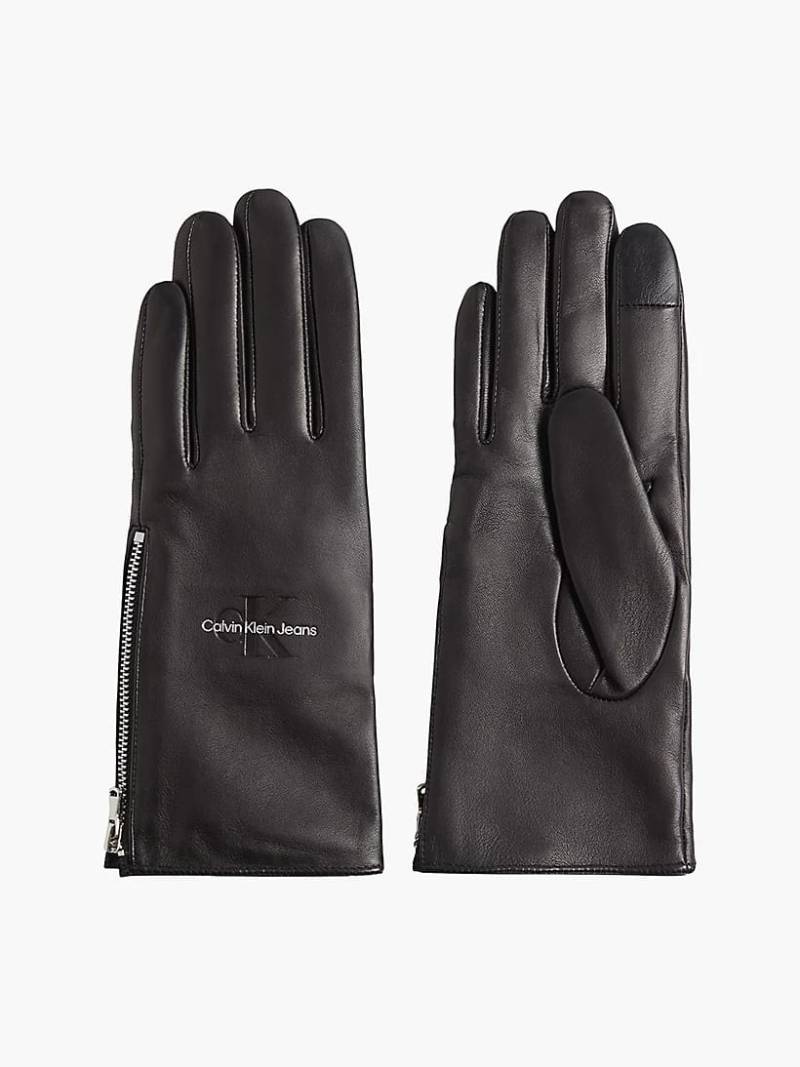 Calvin klein LEATHER GLOVES-ML ML von Calvin klein