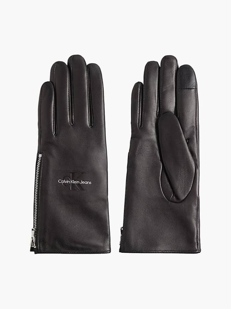 Calvin klein LEATHER GLOVES-SM SM von Calvin klein