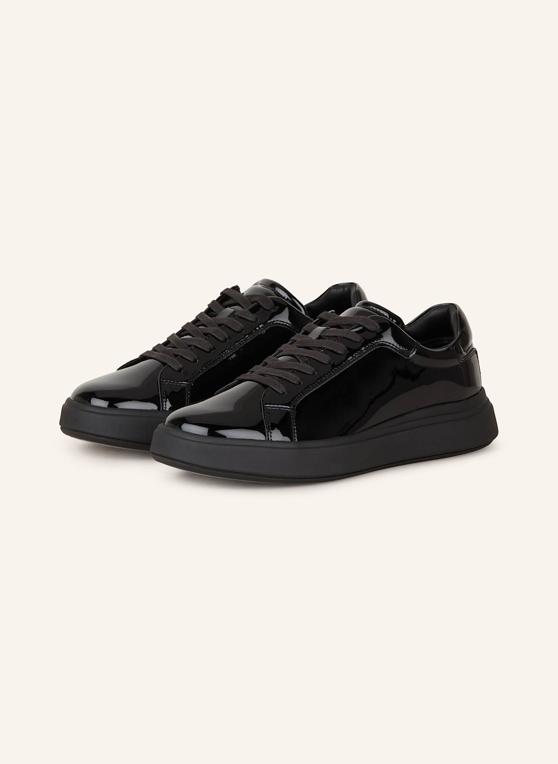 Calvin Klein Lack-Sneaker schwarz von Calvin Klein