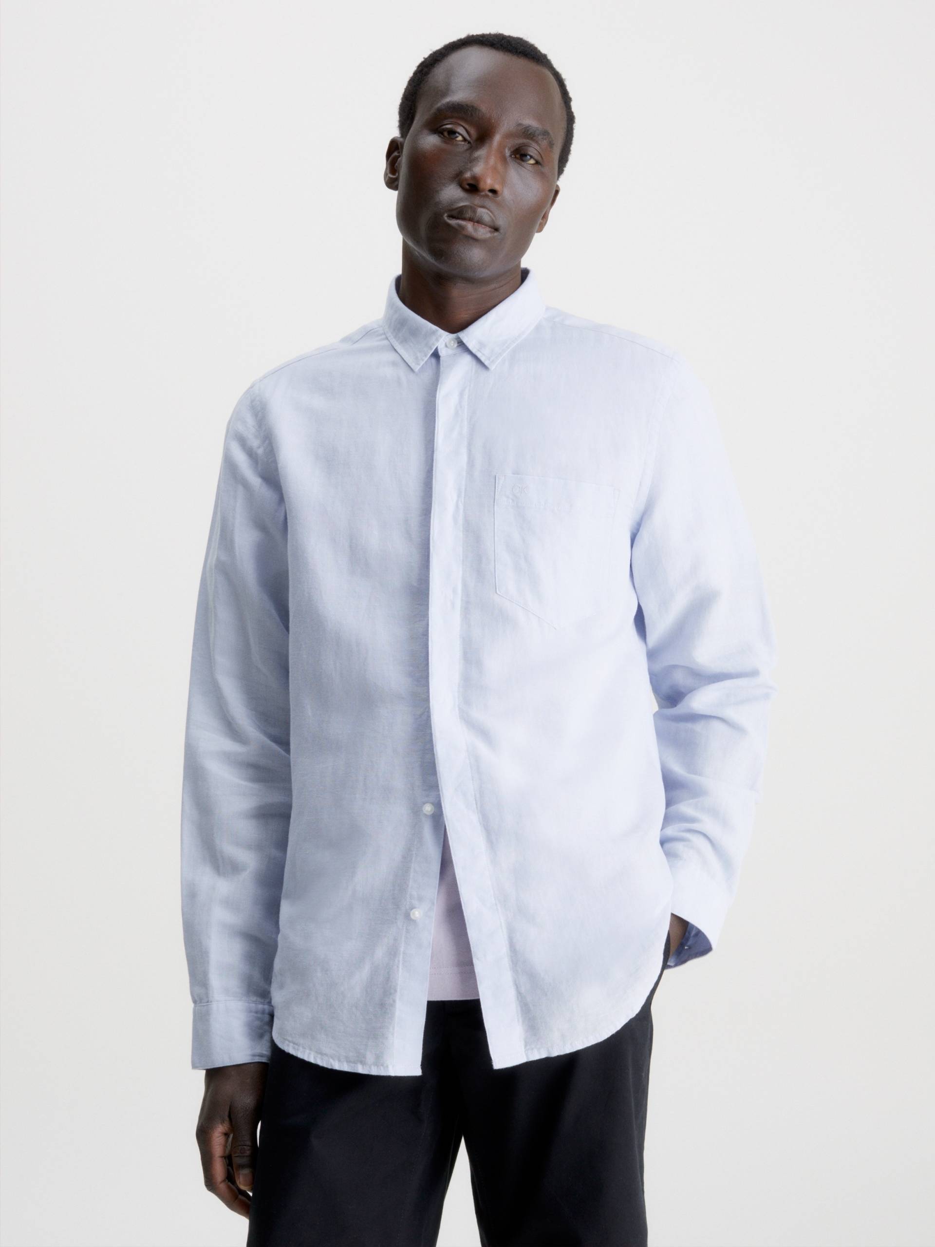 Calvin Klein Langarmhemd »COTTON LINEN CHEST POCKET« Calvin Klein Langarmhemd »COTTON LINEN CHEST POCKET« von Calvin Klein