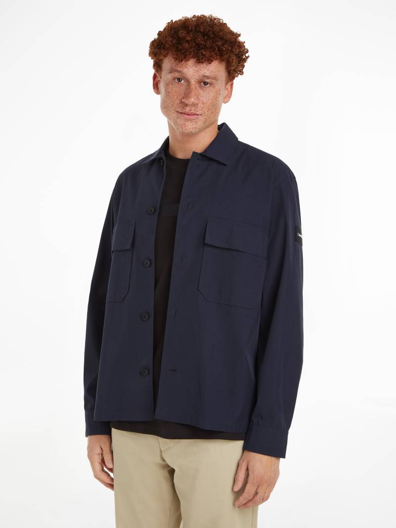 Calvin Klein Langarmhemd »COTTON NYLON OVERSHIRT«, mit aufgesetzten Brusttaschen von Calvin Klein