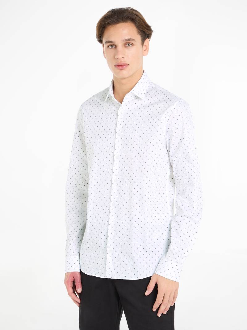 Calvin Klein Langarmhemd »STRETCH COLLAR PRINT SLIM SHIRT« von Calvin Klein