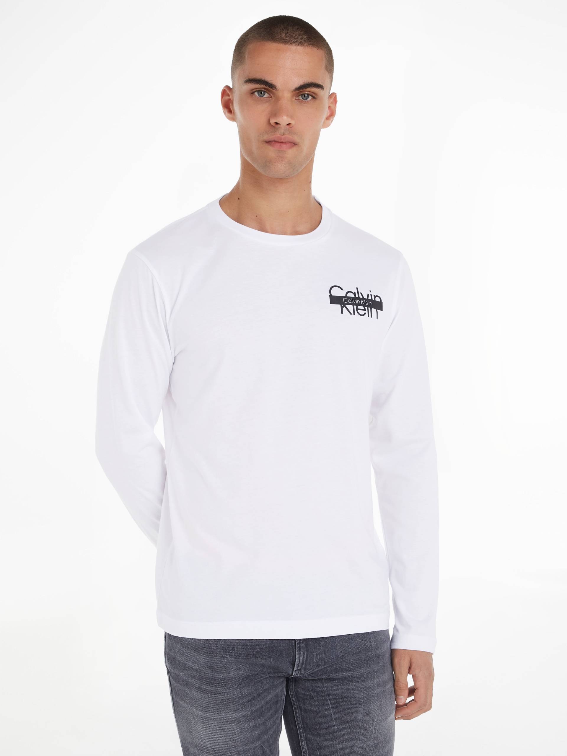 Calvin Klein Langarmshirt »CUT THROUGH LOGO LS T-SHIRT« Calvin Klein Langarmshirt »CUT THROUGH LOGO LS T-SHIRT« von Calvin Klein