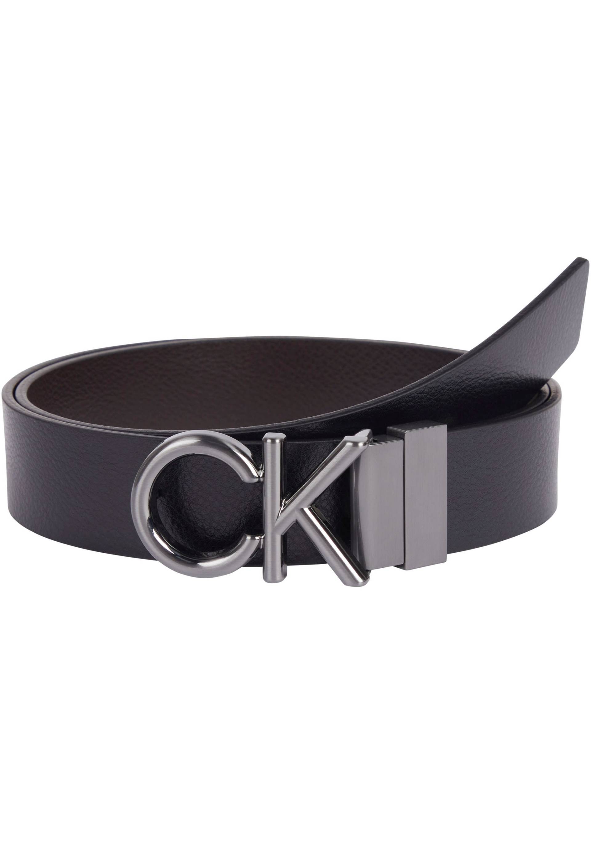 Calvin Klein Ledergürtel, mit Monogramm-Schnalle aus Metall von Calvin Klein