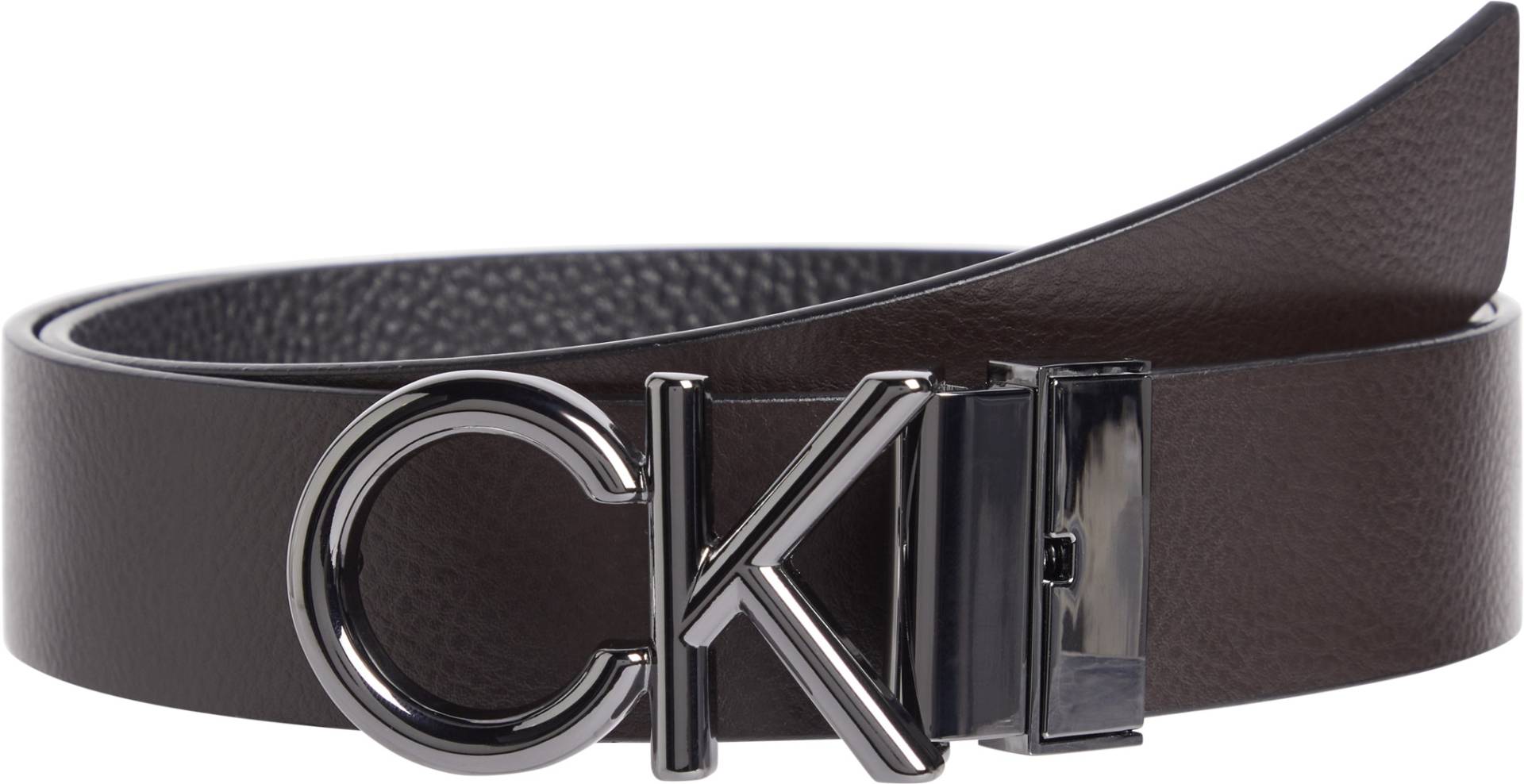 Calvin Klein Ledergürtel »ADJ/REV CK METAL BOMBE PB 35MM«, mit CK-Logoschliesse Calvin Klein Ledergürtel »ADJ/REV CK METAL BOMBE PB 35MM«, mit CK-Logoschliesse von Calvin Klein
