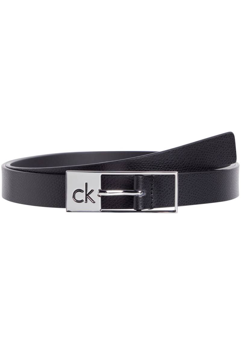 Calvin Klein Ledergürtel »CK CUT SQUARE BUCKLE 2.0_CAVIAR«, Logoprägung, Einfachdornschliesse von Calvin Klein