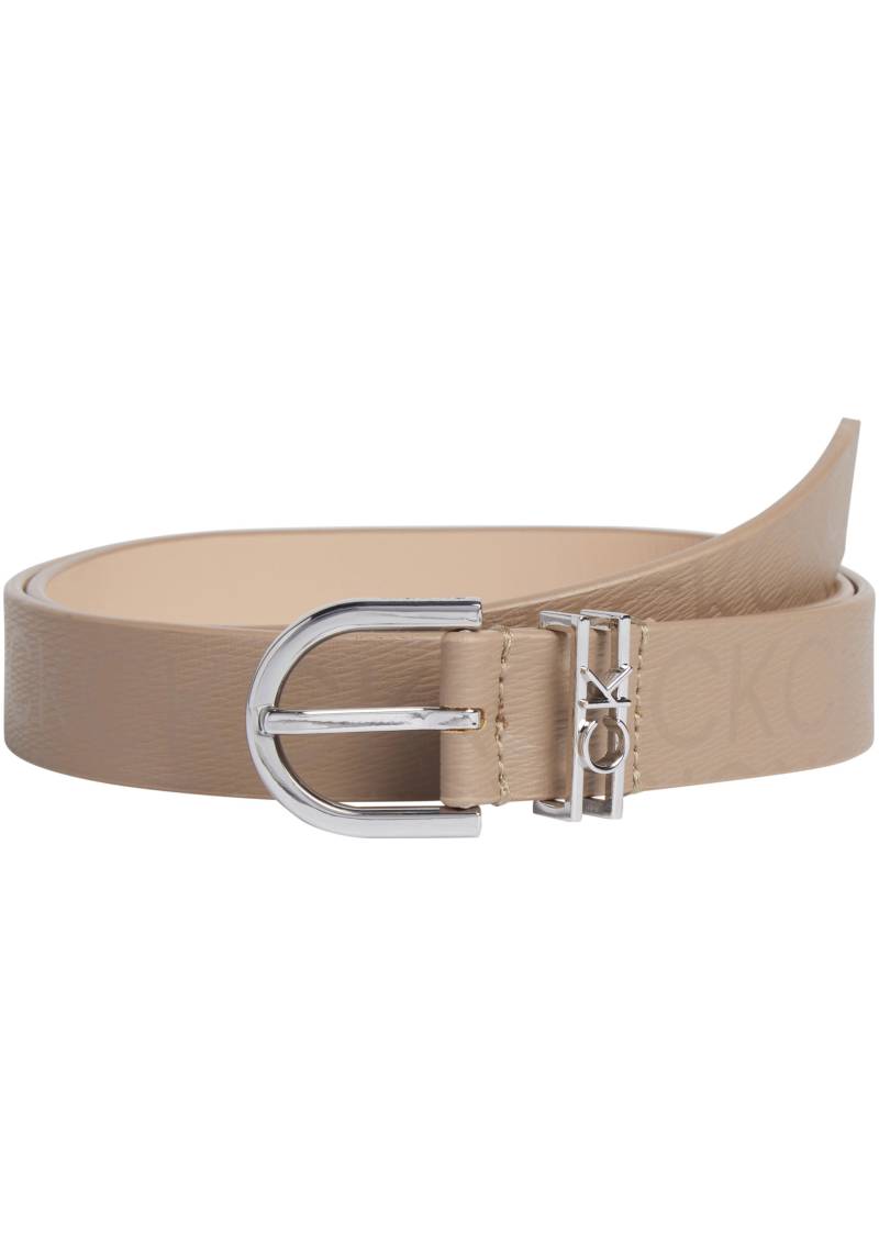 Calvin Klein Ledergürtel »CK LOOP RND BUCKLE 2.5CM_EPI«, mit Logoprägung von Calvin Klein