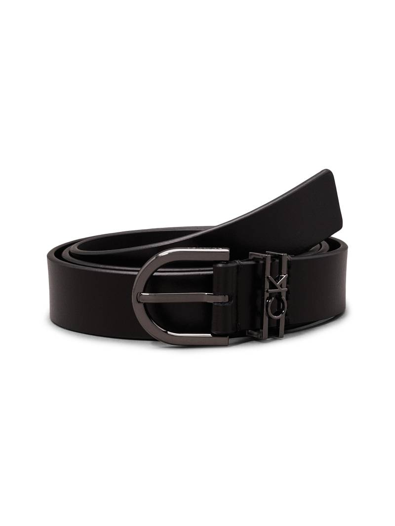 Calvin Klein Ledergürtel »CK LOOP RND BUCKLE BELT 2.5CM«, mit Logoprägung von Calvin Klein